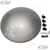 C10-1175 - 111-601-151 - 111601151 - CIP1 EXCLUSIVE - SILVER PAINTED STAINLESS STEEL MOON HUB CAP WITH CLIPS AND RIVETS FOR 3-FIFTY-6 ALLOY WHEEL - ALSO FITS ALL ORIGINAL STYLE 5 BOLT STEEL WHEELS - HUBCAP ONLY - SOLD EACH