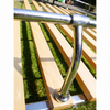 C13-15-2011-2SS - STAINLESS STEEL 2 BOW ROOF RACK WITH WOOD SLATS - BUS T2 50-79 - SOLD EACH