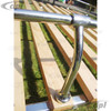 C13-15-2011-3SS - CIP1 EXCLUSIVE - STAINLESS STEEL 3 BOW VINTAGE STYLE ROOF RACK WITH ROSE COLORED WOOD BOWS - KNOCK-DOWN STYLE AND SHIPPABLE BY UPS - BUS 52-79 - SOLD EACH