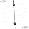 C33-S00714 - (ACC-C10-3342 58-3506 ZVW5) - GERMAN QUALITY FROM C&C U.K. - STAINLESS STEEL CHROME DUAL BASE SIDE MOUNT ANTENNA - BEETLE 46-79 / BUS 50-79 - SOLD EACH