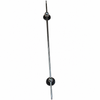 C33-S00714 - ACC-C10-3342 - 58-3506 - ZVW5 - GERMAN QUALITY FROM C&C U.K. - STAINLESS STEEL CHROME DUAL BASE SIDE MOUNT ANTENNA - BEETLE 46-79 - BUS 50-79 - SOLD EACH