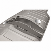 VWC-211-801-051-D - 211801051D - SILVER WELD-THROUGH HIGH QUALITY SHEET METAL - COMPLETE FRONT FLOOR REPLACEMENT PANEL - INCLUDES LOWER E-BRAKE BRACKET ASSEMBLY - BUS 60-67 (STARTING FROM CHASSIS #501-707) - SOLD EACH