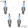 BOS-W8CC-4 - 14MM (LONG REACH) STANDARD REPLACEMENT BOSCH SPARK PLUGS - 17-2000CC TYPE-4 ENGINE - BUS 72-79 / VANAGON 80-83 - SOLD SET OF 4