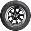C32-E28B-SET-WT - SET OF 4 15X5.5 BLACK 8 SPOKE WHEELS (4X130MM - 4.6 IN. BACKSPACE) - WITH 2 X 185/65-HR15 AND 2 X 195/65-HR15 TIRES MOUNTED AND BALANCED - READY TO BOLT-ON - SOLD SET OF 4