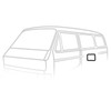 VWC-251-813-859 - (251813859) - ENGINE ACCESS COVER SEAL ON HINGED LICENSE PLATE DOOR - INSPECTION MAINTENANCE FLAP - VANAGON 80-92 - SOLD EACH