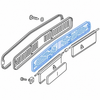 VWC-211-259-165 - 211819165 - S02055 - TOP QUALITY MADE IN EUROPE - PLASTIC MESH INSERT FOR BEHIND FRONT GRILL - BUS 68-72 - SOLD EACH