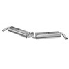 C13-B2-5440-S - BUGPACK - STAINLESS STEEL DUAL QUIET PACK MUFFLER ONLY - FITS C13-B2-0311-S AND ALL BUGPACK STYLE 3 BOLT HEADERS – BEETLE - SOLD EACH