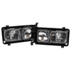 VWC-251-941-998 - 251941998 - EUROPEAN STYLE H4 RECTANGULAR HEADLIGHT SET WITH LENS AND HOUSING - LIGHT BULBS NOT INCLUDED - T25 VANAGON 86-92 - SOLD PAIR