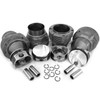ACC-C10-5210-BIRAL - 96MM BIG BORE FLAT TOP PERFORMANCE PISTON AND CYLINDER SET - CAST IRON SLEEVES WITH BIRAL ALUMINUM FINNED CYLINDERS - FOR EXTREME COOLING - 96MM COMPLETE SET - FOR STOCK 71MM STROKE CRANK - BUS 75-79 - VANAGON 80-83 - SOLD SET