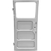 VWC-221-841-081 - 221841081 - SILVER WELD-THROUGH HIGH QUALITY SHEET METAL - COMPLETE CARGO DOOR - HIGH HINGE - LEFT SIDE REAR / RIGHT SIDE FRONT - BUS 55-58 - SOLD EACH