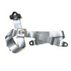 C33-S00729 - GERMAN QUALITY FROM C&C U.K. - GREY - VINTAGE STYLE 3-POINT SEAT BELT WITH CHROME BUCKLE - UNIVERSAL FITMENT - NON-RETRACTABLE - FITS ALL BEETLE - GHIA - BUS - TYPE-3 - VW THING - WOLFSBURG DECAL AND HARDWARE IS NOT INCLUDED - SOLD EACH