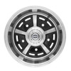 C13-2321 - C32-SPR52-B - 00-9689-0 - EMPI - 5 BOLT X 205MM SPRINT STAR ALUMINUM WHEEL - BLACK WITH POLISHED SPOKES - 8 INCH WIDE X 15 INCH DIA. - 3-3/4 INCH BACKSPACE - SOLD EACH