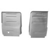 VWC-211-801-505-CST - 211801505 - SILVER WELD-THROUGH HIGH QUALITY SHEET METAL - LEFT AND RIGHT BULKHEAD SEAT BACKREST SECTIONS FOR WALKTHROUGH FRONT SEATS - BUS 52-67 - SOLD SET