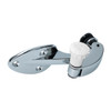 C24-113-847-079-C - 113847079C - BBT NICE QUALITY - CHROME POPOUT WINDOW LATCH WITH WHITE KNOB - LEFT - BEETLE 65-77 - SOLD EACH
