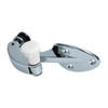C24-113-847-080-C - 113847080C - BBT NICE QUALITY - CHROME POPOUT WINDOW LATCH WITH WHITE KNOB - RIGHT - BEETLE 65-77 - SOLD EACH