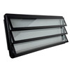 VWC-251-845-711-BK - 251845711 - LOUVERED WINDOW KIT - LEFT SIDE WINDOW - KNOB INSIDE RIGHT - BLACK - LHD WITH SEAL AND SCREEN - WINDOW MEASURES 1050MM LONG X 430MM TALL - CAN FIT 80-84 - CHECK SIZE OF OPENING - VANAGON 85-92 - SOLD EACH