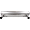 P-92-212ASSI - 1620801800 - SSI - STAINLESS STEEL REAR RACING EXHAUST / MUFFLER - TWO 63.5MM TAIL PIPES - WITH BOLT ON INLET FLANGES - FOR ENGINES WITHOUT HEAT EXCHANGERS - PORSCHE 911 65-73 - SOLD EACH