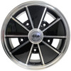 C32-4517BRM520536BM - CIP1 EXCLUSIVE - 17 X 4.5 IN. BRM STYLE ALUMINUM WHEEL - 5X205MM VW WIDE 5 - ET36 - BLACK WITH MACHINED FACE - SOLD EACH - *PREORDER*