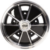 DEAL-001 - SET OF 4 BLACK BRM REPLICA 5 SPOKE WHEELS - 15X5.5 (5X205MM) - WITH 185/65R15 TIRES MOUNTED & BALANCED - IDEAL FOR EARLY VW BUS - DEAL-001 - SOLD SET OF 4