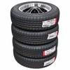 DEAL-004 - SET OF 4 CALIFORNIA CRUZ BLACK W/MACHINED FACE ALLOY WHEELS - 15X5.5 (5X205MM) - WITH 185/65R15 TIRES MOUNTED & BALANCED - SOLD SET OF 4
