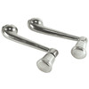 C13-11-4531 - CHROME WINDOW CRANKS WITH BILLET ALUMINUM KNOBS - BEETLE 56-66 - GHIA 56-66 - SOLD PAIR