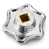 C13-11-4537 - CIP1 PREMIUM - CHROMED ALUMINUM - HEATER CONTROL KNOB - BEETLE 52-64 - BUS 52-67 -GHIA 56-64 - TYPE-3 62-63 - SOLD EACH