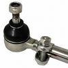 C13-22-2827 - COMPLETE CHROME TIE ROD ASSEMBLY - RIGHT SIDE ONLY W/DAMPER MOUNT (LONG) BEETLE 60-68 - GHIA 60-68 - SOLD EACH