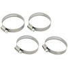 C13-3380 - EMPI BRAND - SET OF 4 STAINLESS STEEL FRESH-AIR HEATER HOSE CLAMPS - ALL BEETLE STYLE ENGINES - SOLD SET OF 4