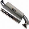 C13-3765 - EMPI - STAINLESS STEEL PHAT BOY MUFFLER - FITS 3767 AND B2-0311-S HEADER - BEETLE 1300-1600CC STYLE ENGINES - B20311S - SOLD EACH
