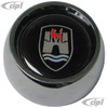 C13-79-4040 - GTV STYLE TALL HORN BUTTON WITH BLUE GT EMBLEM (55MM DIA.) FOR ALL GRANT WHEEL ADAPTER KITS