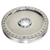 C13-8779 - EMPI - BILLET STYLE POLISHED ALUMINUM STOCK SIZE PULLEY W/ BLACK DEGREE MARKINGS - ALL 1600CC BEETLE STYLE ENGINES - SOLD EACH