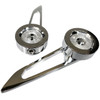 ACC-C10-3438 - 8508 - BILLET STYLE DOOR RELEASE HANDLES - ALUMINUM - BEETLE 46-66 - GHIA 56-63 - BUS 60-64 - SOLD PAIR