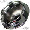 C13-9707 - EMPI - REPLACEMENT CHROME (PLASTIC) CENTER CAP - FITS ALUMINUM REPRODUCTION SPRINT STAR/2-LITRE 914/RIVIERA WHEELS - FITS 65MM HOLE - SOLD EACH