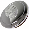 C13-9718 - EMPI - CHROME METAL LOGO CENTER CAP FOR 17INCH 911 STYLE AND GAS-BURNER WHEEL (FIT 70MM DIA. HOLE) - SOLD EACH