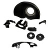 C15-25188BK - CIP1 PREMIUM - 8 PIECE DOGHOUSE FAN SHROUD KIT WITHOUT FRESH-AIR OUTLET DUCTS - BLACK - FITS 1600CC UPRIGHT BEETLE STYLE ENGINES - SOLD KIT