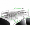ACC-C10-3891 - 15-2012 - SILVER POWDER COATED ROOF RACK WITH WOOD SLATS - KNOCK DOWN DESIGN - BEETLE 46-77 - SOLD EACH