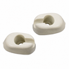 C16-111-561-LR - 111-857-561-WH - 111857561WH - SUNVISOR CLIPS - WHITE - BEETLE 65-67 - GHIA 65-67 - BUS 68-79 - SOLD PAIR