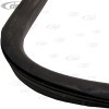 C24-111-845-121-A - FRONT WINDSHIELD SEAL - STANDARD OVAL BEETLE 53-57 SEDAN - WITHOUT GROOVE - GENUINE GERMAN - MOLDED CORNERS - SOLD EA