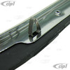 C24-113-853-322-DGR - 113853322D - GERMAN MADE - OUTSIDE DOOR SCRAPER WITH ALUMINUM MOLDING/TRIM - RIGHT - BEETLE 65-77 - SOLD EACH