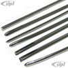 C24-113-898-111-CS - 113898111C - TOP QUALITY - 7 PIECE POLISHED STAINLESS STEEL BODY SIDE MOLDING KIT - HOOD STRIP 39-1/4 INCHES (10MMx999MM) - BEETLE 1967 ONLY - SOLD SET