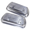 ACC-C10-5116 - EMPI 9138 - CLIP ON ALUMINUM VALVE COVERS - WITH CHROME CLIPS AND GASKETS - 40HP 1200CC-1600CC BEETLE STYLE ENGINES - SOLD SET