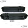 C27-J12373 - DOOR STORAGE POCKETS - PAIR OF BLACK PLASTIC DOOR STORAGE POCKETS - 20.75 INCHES LONG (530MM) - BUS 68-79 - SOLD LEFT AND RIGHT PAIR