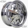 C32-4515SAS520514C - CIP EXCLUSIVE! - SUPER SLOT WHEEL W/CENTER CAP AND VALVE STEM - FULLY CHROMED FINISH - 15 INCH X 4.5 INCH WIDE - (BACKSPACING 3.89INCH ET+14) 5 BOLT X 205MM - BALL SEAT HARDWARE SOLD SEP. - SOLD EACH