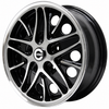 C32-COS-5515-BM - COSMIC ROAD WHEEL - BLACK - 15 INCH X 5.5 INCH WIDE - 5 BOLT X 130MM PATTERN - BEETLE 68-79 / GHIA 68-74 / TYPE-3 66-73 - HARDWARE SOLD SEP. - SOLD EACH