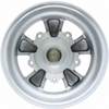 C32-E252S - SILVER 5 SPOKE ALUMINUM WHEEL - 5.5 INCH WIDE X 15 INCH DIA. (3-3/4 INCH BACKSPACING) - 5X205MM PATTERN WITH CENTER CAP - USES 60% ACORN HARDWARE - HARDWARE SOLD SEPARATELY - SOLD EACH
