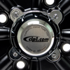 C32-E28MBRR - ( 9682 ) - MATTE BLACK W/RED RIM 8 SPOKE ALUMINUM WHEEL - 5.5 INCH WIDE X 15 INCH DIA. WITH 4.6 IN. BACKSPACE - 4X130MM - CENTER CAPS & VALVE STEMS INC. - USES 60% ACORN HARDWARE - HARDWARE SOLD SEPARATELY - SOLD EACH