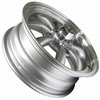 C32-E28S - ( 9685 ) - SILVER 8 SPOKE ALUMINUM WHEEL - 5.5 INCH WIDE X 15 INCH DIA. WITH 4.6 IN. BACKSPACE - 4X130MM BOLT PATTERN - USES 60° ACORN HARDWARE - CENTER CAP INCLUDED - HARDWARE SOLD SEPARATELY - SOLD EACH