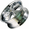 C32-FU171C - 911 STYLE 5 SPOKE ALUMINUM WHEEL - FULLY CHROMED - 7 INCH WIDE X 17 INCH DIA.(5.5 IN. BACKSPACE/ET40) - 5X112MM BOLT PATTERN - CENTER CAP AND HARDWARE SOLD SEPARATELY - SOLD EACH