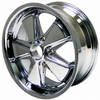 C32-FU172C - 911 STYLE 5 SPOKE ALUMINUM WHEEL - FULLY CHROMED - 7 INCH WIDE X 17 INCH DIA.(5.5 IN. BACKSPACE/ET40) - 5X130MM BOLT PATTERN - CENTER CAP AND HARDWARE SOLD SEPARATELY - SOLD EACH