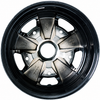 C32-FU205-4515B - POLISHED SPOKES W/BLACK BACKGROUND 911 STYLE WHEEL - 4.5X15 INCH (3.5 INCH BACKSPACE) - 5 X 205MM BOLT WHEEL - SOLD EACH